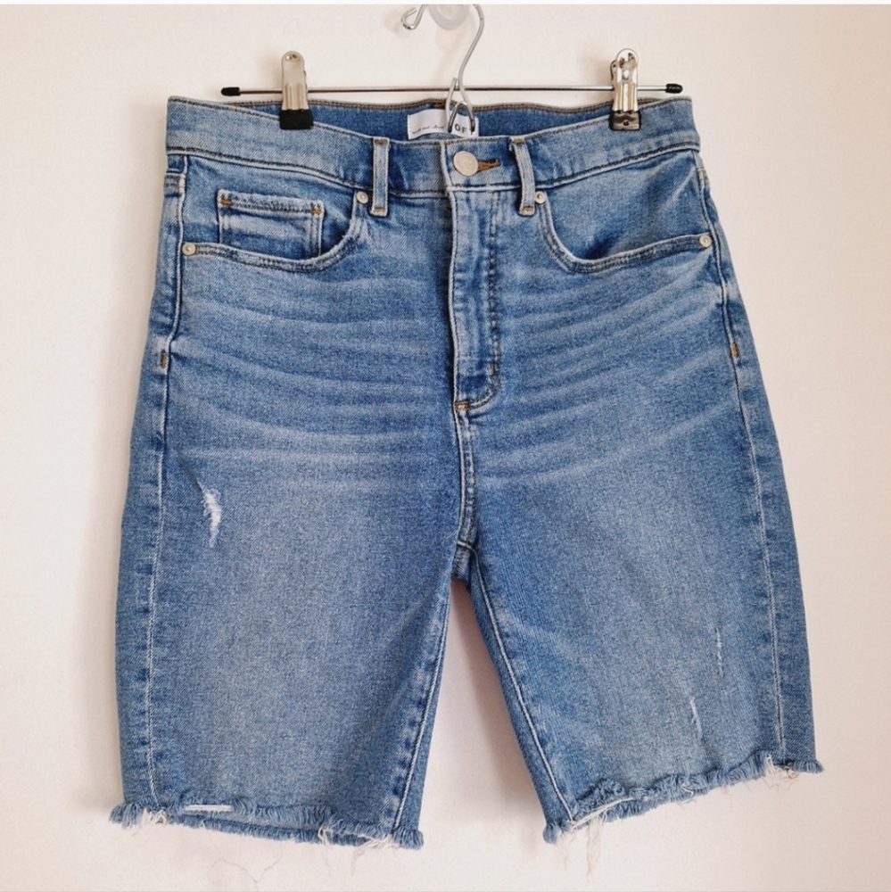 LOFT made and loved Denim High waist Bike Short Sz 28